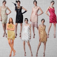 Sequined Retro Women's Dress - 1920s Prom Banquet Style