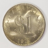RM 1 Malaysia Coins 1971 Parliament