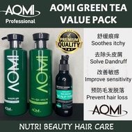 Aomi Green Tea Shampoo Nourishing And Tonic (150ml-500ml) For all Scalp Problems 100% Natural Ingred