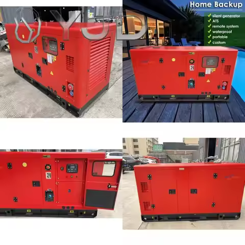 Factory Direct ATS 4/6/12/16 Cylinder Silent Generator 20KVA 16KW 60Hz Frequency 230V/240V/480V Rate