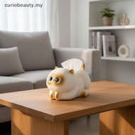 【CBMY 】  Cute Siamese Cat Tissue Box Decorative Desktop Napkin Holder Eco-Friendly Tissue Dispenser 