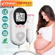 Baby Fetal Doppler Heart Sound Rate Device Ultrasound Detector Monitor Fetal Sound Detector