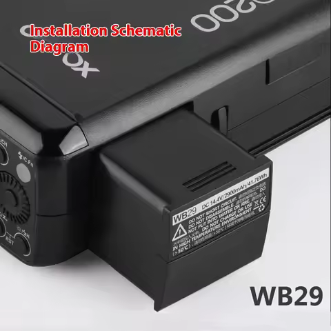 Godox WB29 14.4V 2900mAh Lithium Battery Power Pack for Godox Witstro AD200 AD200PRO AD200 PRO(AD200
