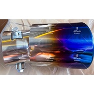 👍UNIVERSAL MINI EXHAUST TAIL PIPE RAINBOW // PIPE MUFFLER TIP MYVI AXIA BEZZA SAGA VVT KELISA STAINL