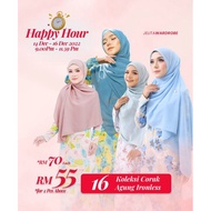 Jelita Wardrobe Baju Kurung Agung Ironless Riau Muslimah Murah Floral Plus Size Formal Office Uniform Cikgu Sekol