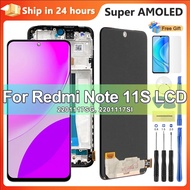 AMOLED For Xiaomi Redmi Note 11 LCD Display Note 11 2201117TG Screen Touch Glass Digitizer For Redmi