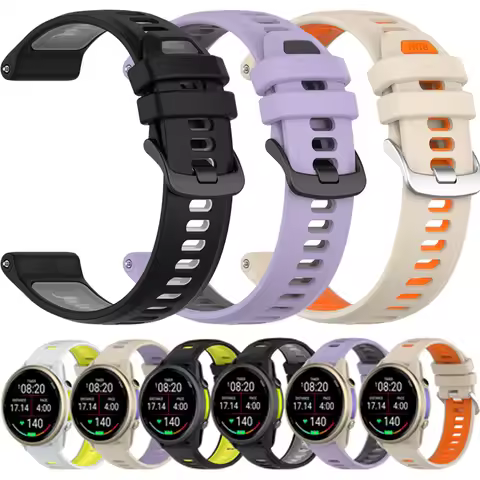Sports Official Silicone Strap for Garmin Forerunner 970 955 945 935 745 Two-tone Breathable Forerun