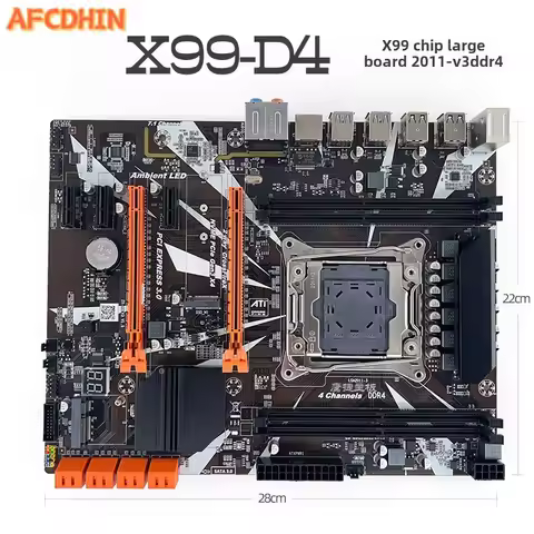 X99-D4 2011-v3 main board chassis support desktop ECC DDR4 E5-2680V3