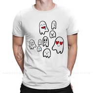 Spooky Cute Fashion Shirt Design Ghost Cotton Shirts Men T-Shirt Oversize For Adult Tees S-4XL-5XL-6XL