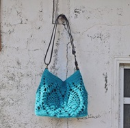 【現貨】Handmade手工編織/麻繩編織斜背包/斜背包/兩用包