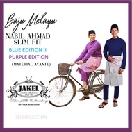 [PURPLE/BLUE SET II] Baju Melayu Nabil Ahmad 2022 Avante by JAKEL Baju Melayu Raya Cekak Musang Slim Fit Direct HQ PosT