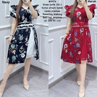 KATUN VI9976 MINI DRESS MIX LACE FINE COTTON MATERIAL