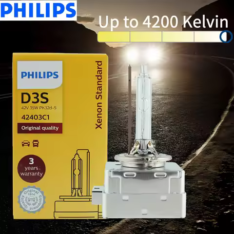 Philips HID D3S 35W Xenon Standard 4200K Auto Lamp Original Car Headlight Bright White Replacement U