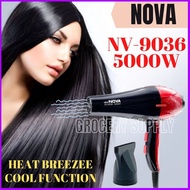 5000W New NOVA NV-9036 Hair Dryer | Ionic Ac Motor Dryer | Salon Kings | Pengering Rambut