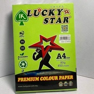 【1PACK=450SHEET ! ! !】LUCKY STAR PREMIUM COLOUR PAPER 80GSM 450 SHEET (CS321 CYBER GREEN) CYBER COLO