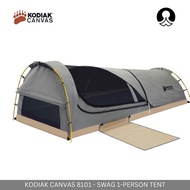 KODIAK CANVAS - SWAG1-PERSON CANVAS TENT WATERPROOF BREATHABLE HYDRA-SHIELD 100% COTTON DUCK CANVAS TENT FOR CAMPING PIC