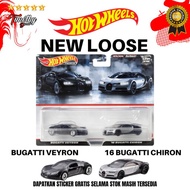 Hot Wheels Premium New Loose Bugatti Veyron Chiron From Twin 2 Pack
