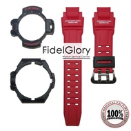 Casio G-shock Original GA-1000 / GA-1100 Black and Red Matte Bezel and Strap sold by fidelglory