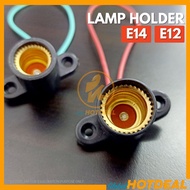 E12 / E14 Light Bulb Holder Battern Lamp Holder Bracket With Wire Electronic Lampu Mentol Bulb Lamp