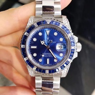 Rolex Rolex Men's Watch Submariner Water Ghost Back Inlaid Blue Disc Diamond Ring Mechanical Watch
