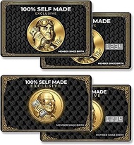 Credit Card Skin, Funny Express, 4 Pcs in 1 - Debit Card Skin, Bank, EBT, Metro, Key Card - Removabl