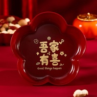 Engagement Red Festive Candy Tray Dried Fruit Tray Wedding Supplies Wholesale Wedding Fruit Tray Wed