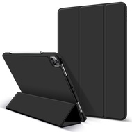 New For iPad 2022 Case Built-in Pencil Holder for iPad Pro 9.7 10.2 10.5 10.9 10th Case 2017 2018 9 8 7 5 6 gen Silicone Multi-Fold PU Leather Smart Cover Case