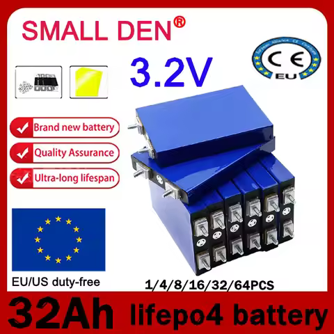 3.2V 32Ah new A-grade lithium iron phosphate battery DIY 12.8V 25.6V 51.2V 102.4V suitable for elect