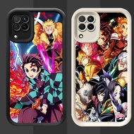 J-57 Demon Slaye Soft Case for Samsung Galaxy F12 M12 A12 5G Cover