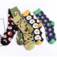 Korean Iconic Socks Food Egg Burger Avocado Apple Sushi Iconic Socks