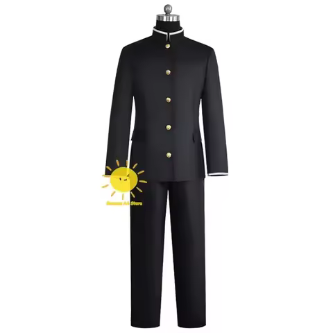 CNY Anime Ken Takakura Cosplay DAN DA DAN Cosplay Costumes Ken Takakura Black Uniform Suits Hallowee