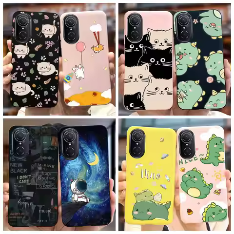 For Huawei Nova 9 SE Case Cute Dinosaur Cartoon Back Cover Soft Silicone Phone Case For Huawei Nova 