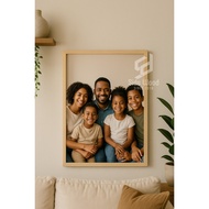 SidsWood [PGA3] 12R Photo Frame A3/ (30x40 cm) – Handmade Dutch Teak Wood Frame natural