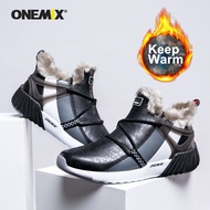 ONEMIX Winter Waterproof Hiking Shoes Outdoor Slip-on Sport Shoes Trekking Sneakers Mountain Boots Anti-Slippery Walking Sneaker
