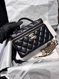 全新闲置品Chanel 25B黑金LP盒子包