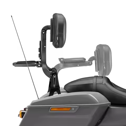 Quick Release Adjustable Driver Passenger Backrest for Harley Touring 2009-2026 Road King Special CV