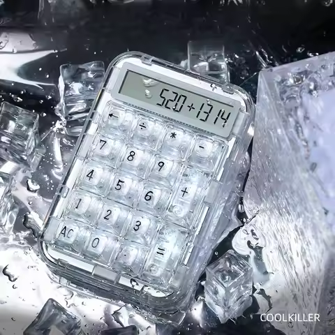 CoolKiller Ck75 Custom Digital Keyboard Calculator Wired Mechanical Numpad Polar Bear Transparent Ca