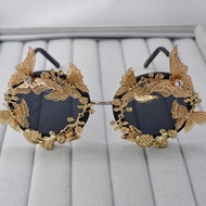 Baroque Butterfly Foldable Sunglasses Women's Sunglasses Exaggerated Unique Star Street Shooting Sun