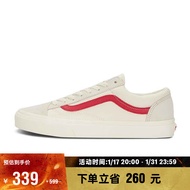 VANS范斯官方 Style 36复古红白条简约男鞋女鞋板鞋运动鞋 白色/红色 42.5码