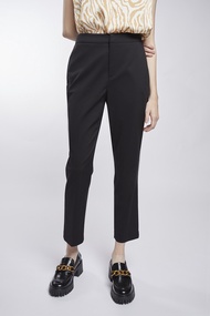 ESPADA กางเกงทรงสลิม ผู้หญิง สีดำ | Slim Fit Trousers | 04674