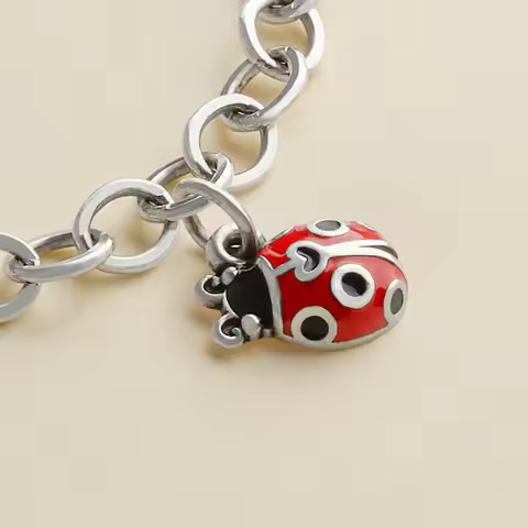 S925 sterling silver James Avery Enamel Ladybug Charm