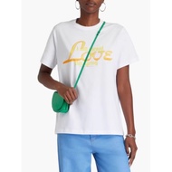 Ganni Summer Printed Love Letter Cotton Top