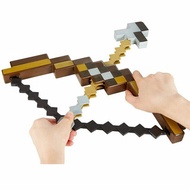 Ready stock 100% brand new Minecraft Bow and Arrow Toys Props Plastic BOW &amp; EVA Foam ARROW Kids Toy Gift