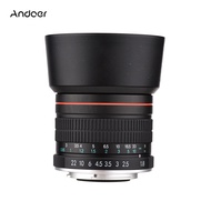 Andoer 85มม. F1.8รูรับแสงกว้างขนาดกลาง Telephoto Full Frame Portrait Camera Lens Manual Focus 7 Groups 10 Elements EF Mount For Scenery Architecture Product Sport Photography Portrait Wedding Photo Shooting Replacement For Canon EOS Rebel