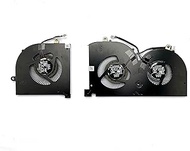 New Genuine CPU+GPU Cooling Fan Replacement for MSI GS76 Stealth 11UH 11UG 11UE (Intel® 11th Gen) (G