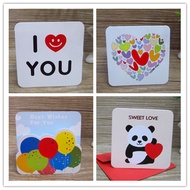 christmas card Christmas Creative Cute Emoji Cartoon Blessing Greeting Card Love Confession Card Bir