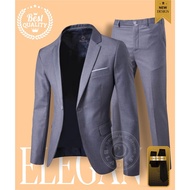 DELISTORE 2IN1 MEN'S SUIT MEN'S FORMAL SUIT MEN'S BLAZER WEDDING SUIT MEN'S BLAZER SUIT MEN'S SLIMFI