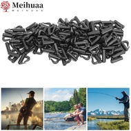 MEIHUAA 200PCS Clevis Snaps, 13mm Lightweight Rotating Snaps, Portable Plastic Black Spinner Snaps L
