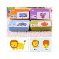 Kids early learning matching flash cards cognition puzzle