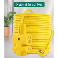 Cuộn dây điện dài 30m Ổ cắm điện dài 30m ổ điện đúc nguyên khối chịu lực tốt bền bỉ dây điện kèm ô c